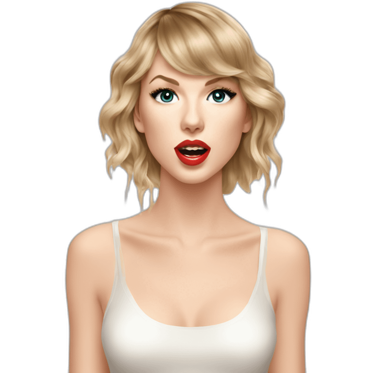 taylor-swift-selfie-milk-on-face-dripping emoji