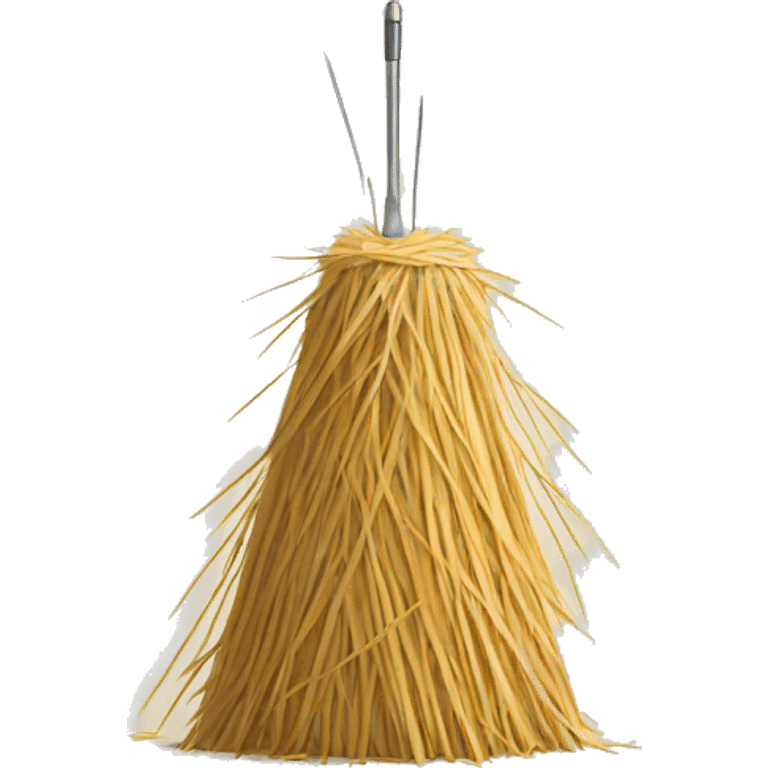 Big Needle stuck into a minimalistic haystack emoji