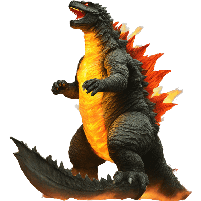 Godzilla fire emoji