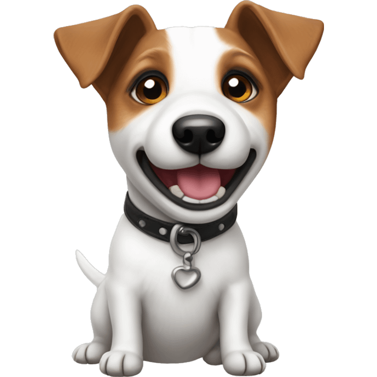 mini cute jack russel terrier emoji