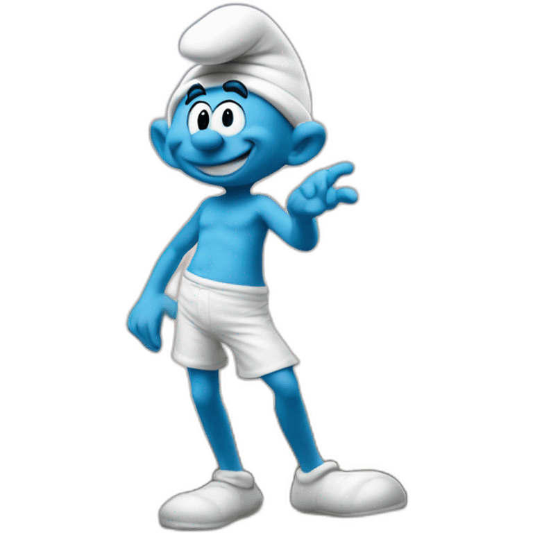 Smurfs in Paris emoji