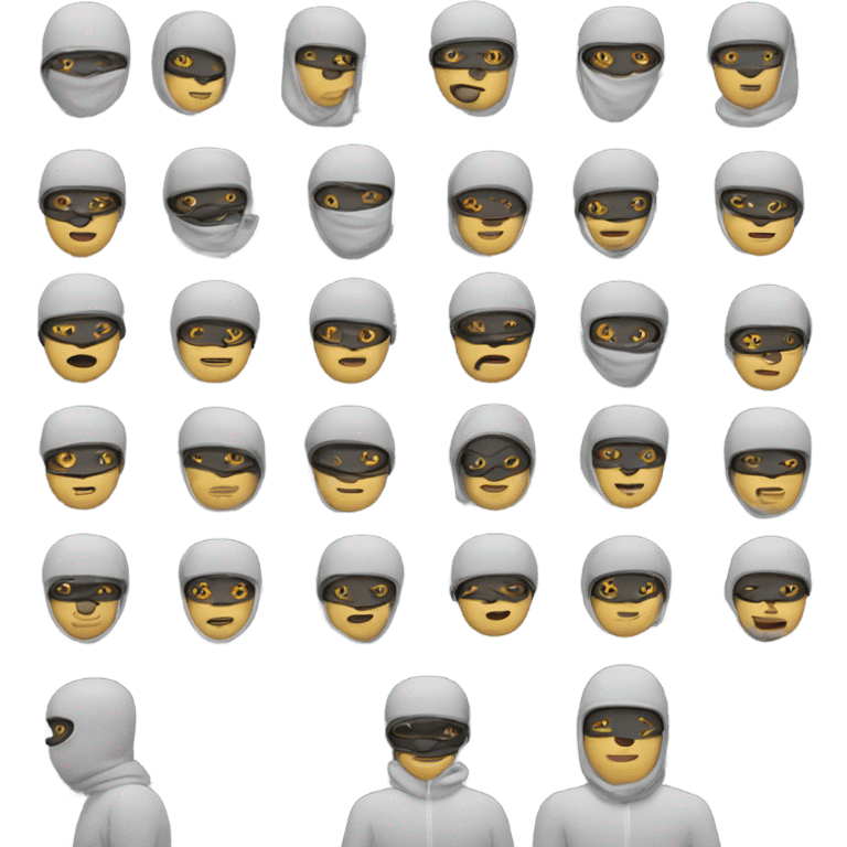 man wearing ski mask emoji