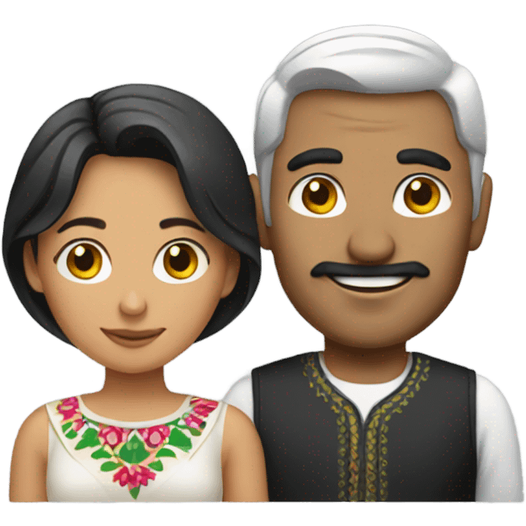 Pakistani man with Mexican woman emoji