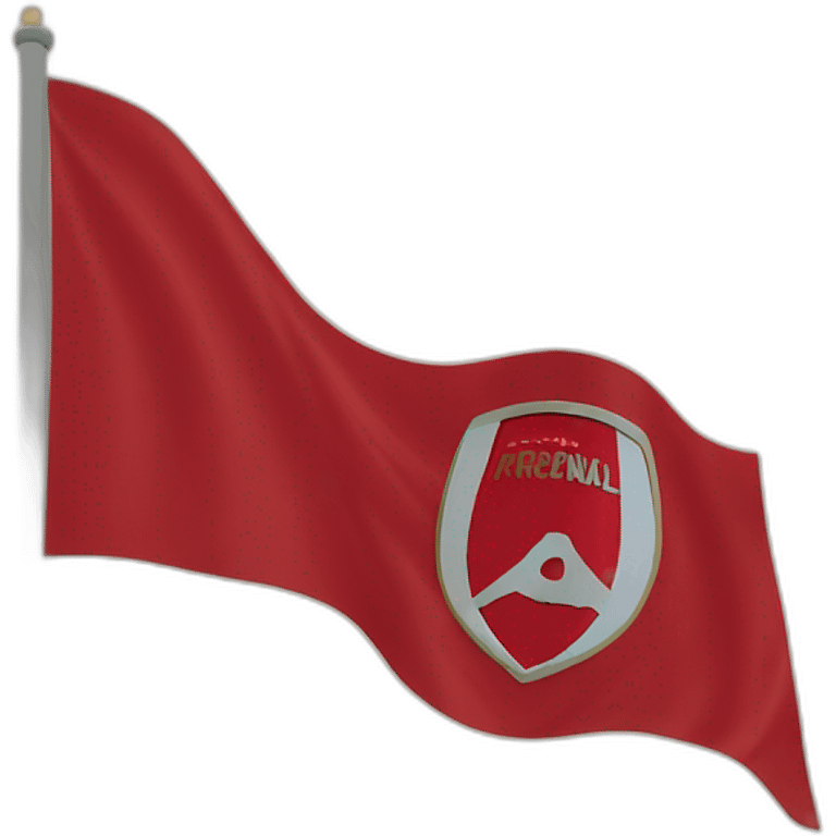 Arsenal fc waving flag emoji