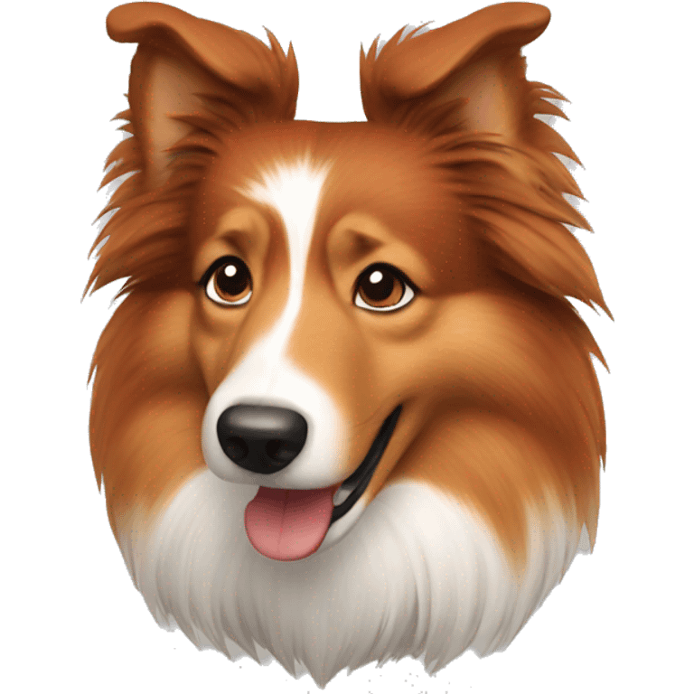 Red sheltie angry emoji