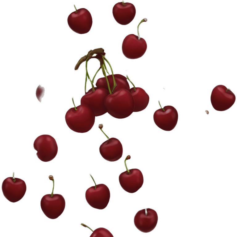 dark red cherries emoji