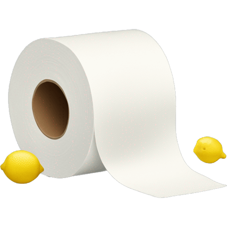 toilet paper with lemon  emoji