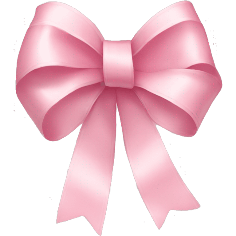 light pink bow shaped ribbon emoji