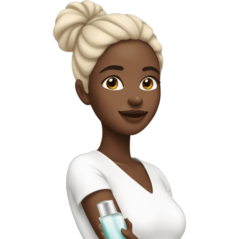 girl doing skincare emoji