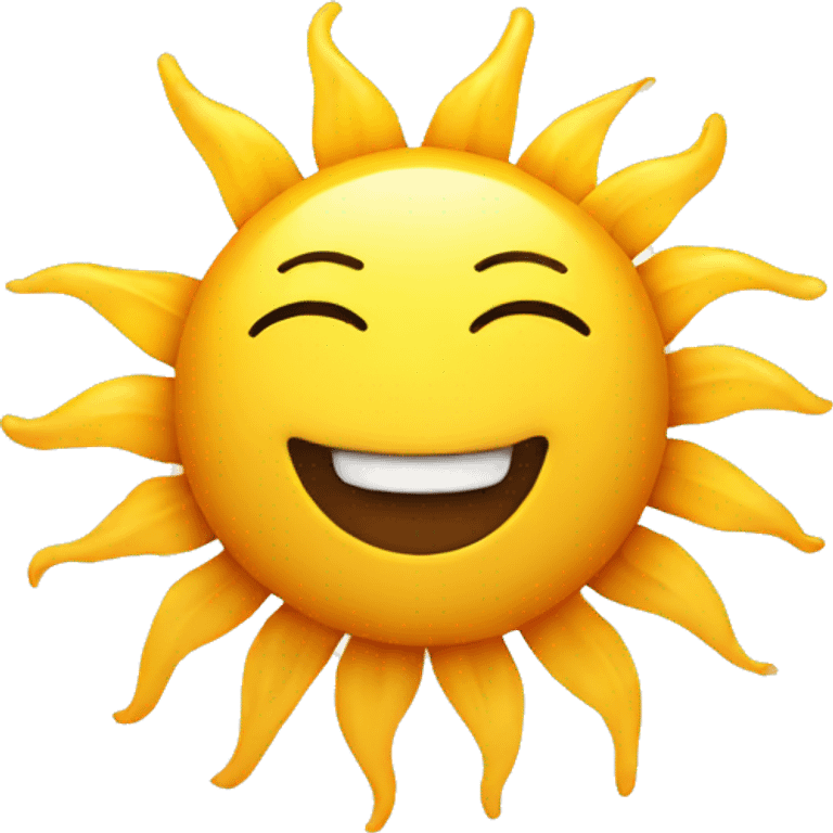 Happy sun emoji