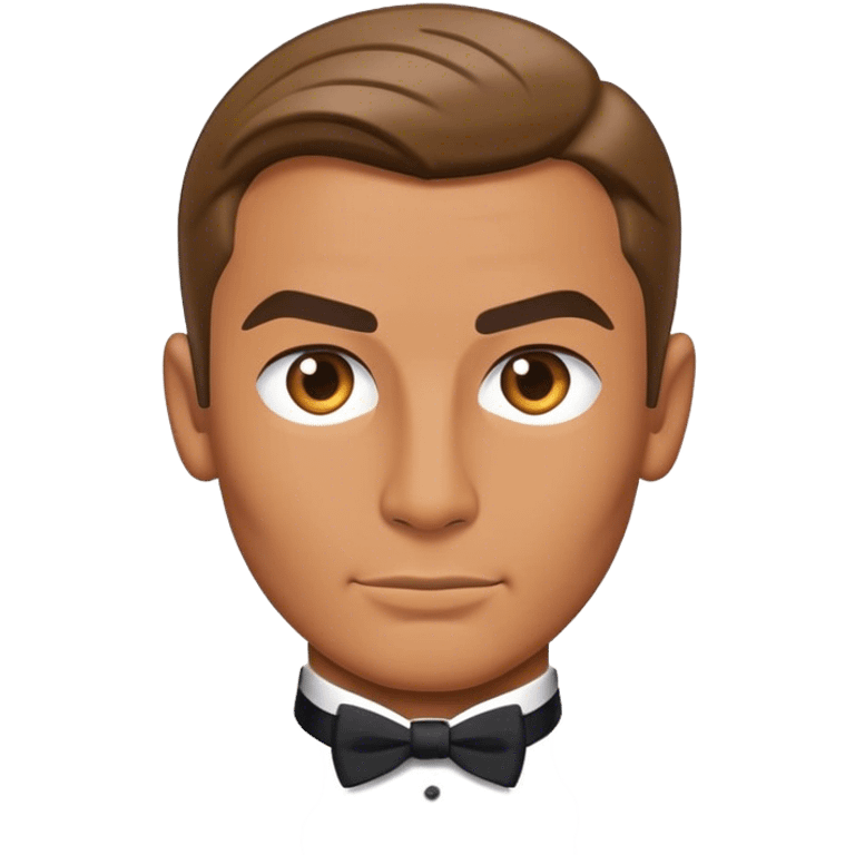 Cinematic Realistic James Bond Pop Culture Emoji, depicted with suave sophistication and dynamic action rendered with crisp details and cinematic lighting that capture his legendary cool. emoji