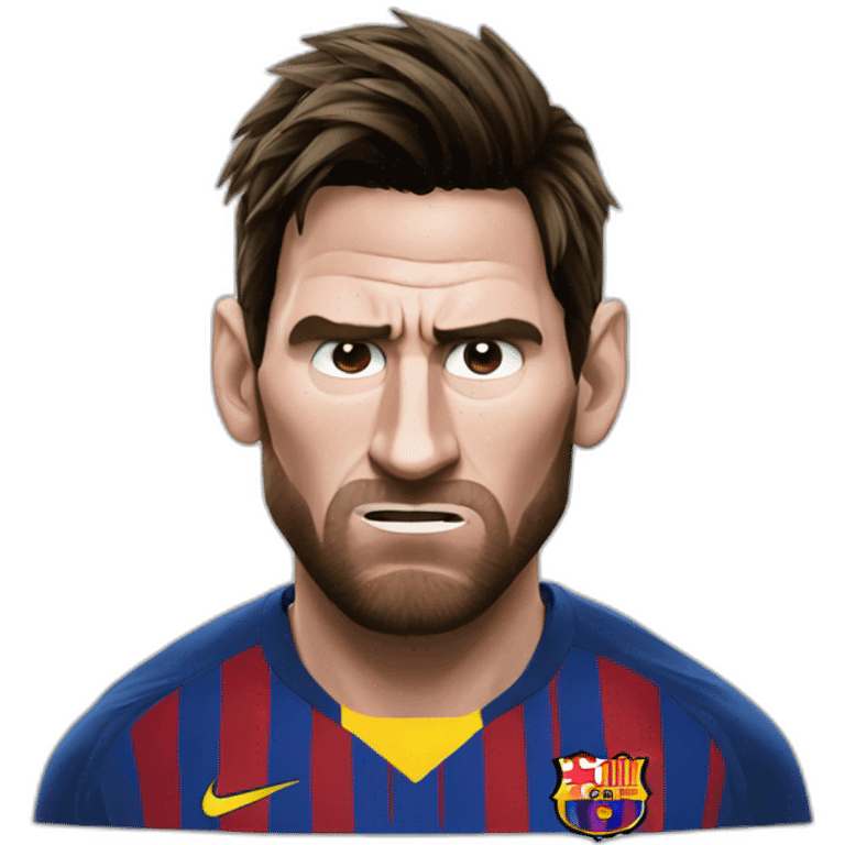 Angry messi emoji