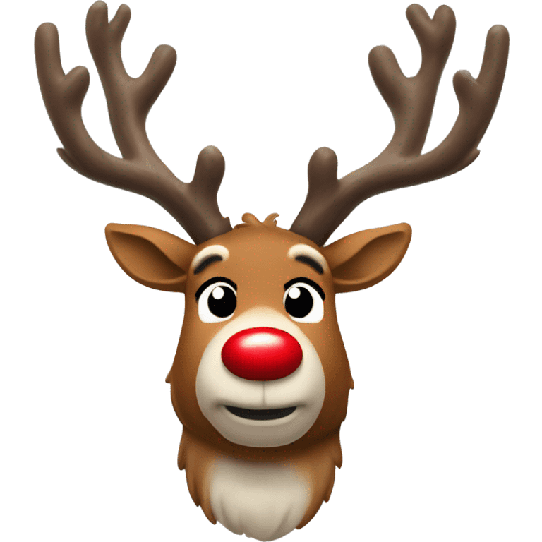 Rudolph the red nose reindeer  emoji