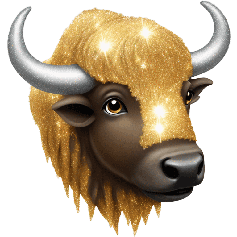 Buffalo with sparkles emoji