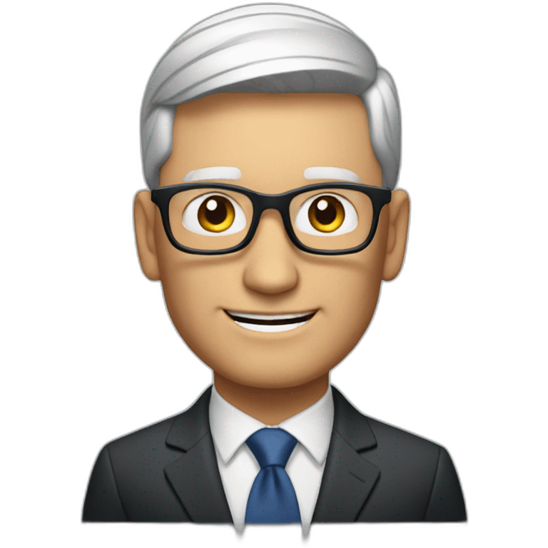 Tim Cook making presentation emoji