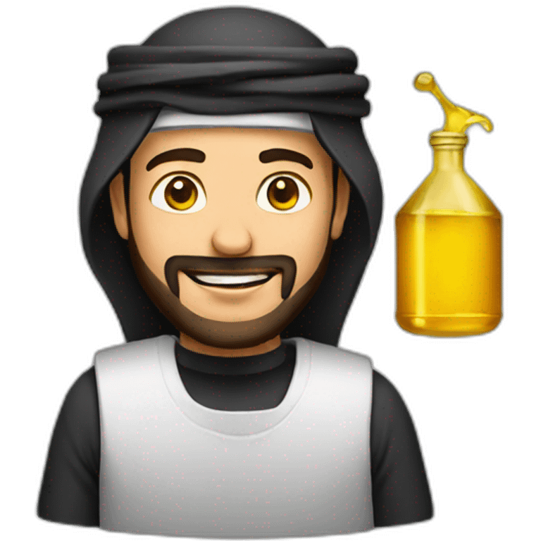 Arab with oil barrel emoji