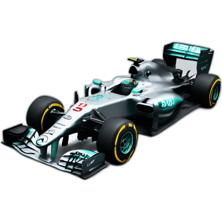 Mercedes F1 car emoji