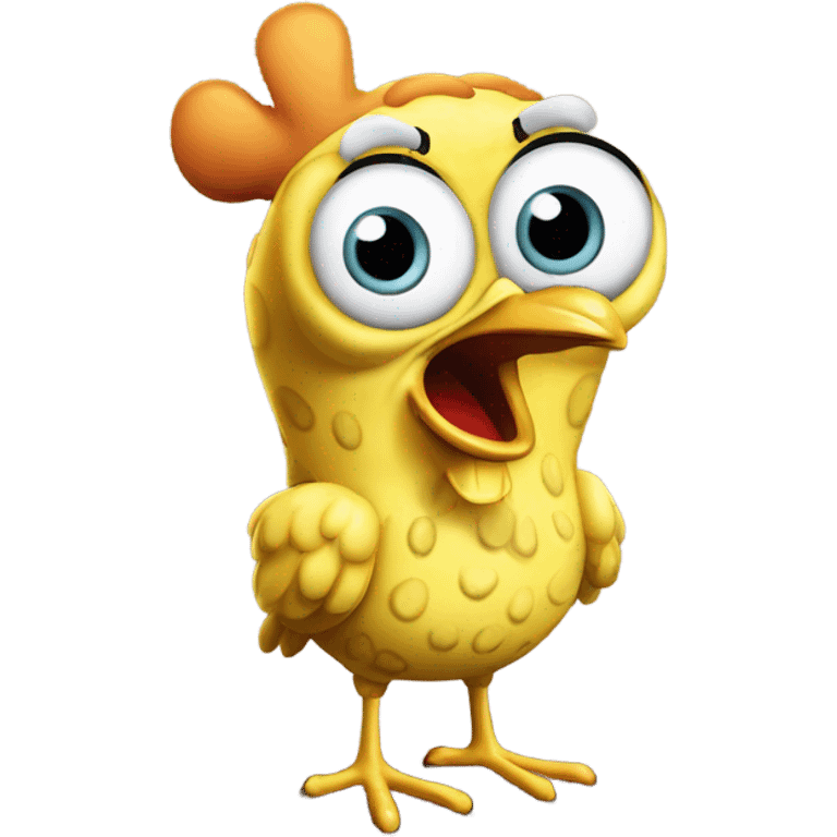 SpongeBob chicken meme emoji