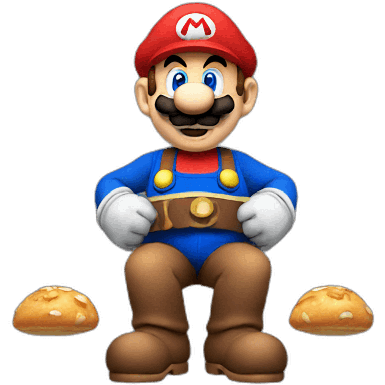 mario eating shrums emoji