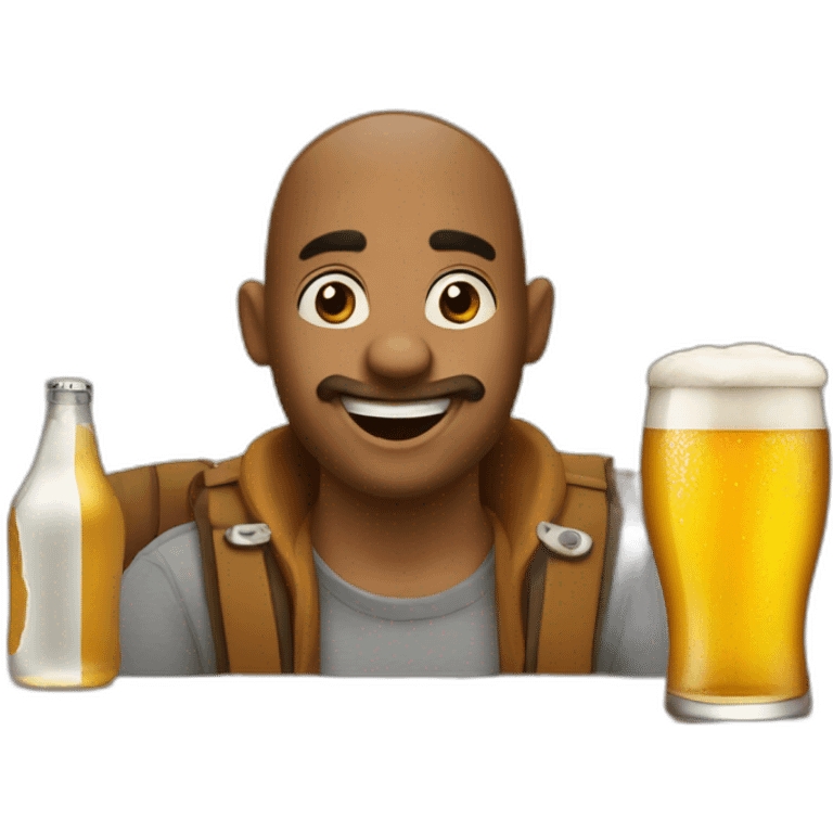 Dee-drink-beer emoji