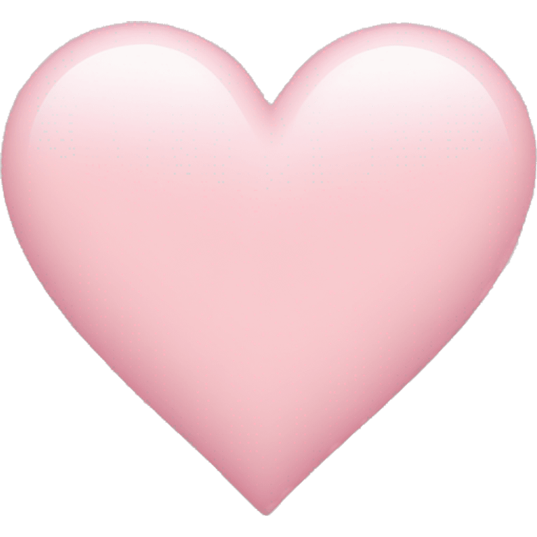 Light pink heart emoji