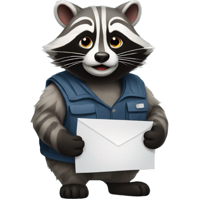 Trash panda doesn’t want to go to work  emoji