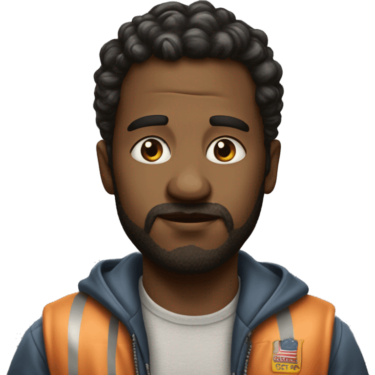 American holding oil photorealistic serious emoji