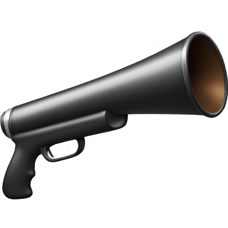 shotgun-shaped megaphone emoji