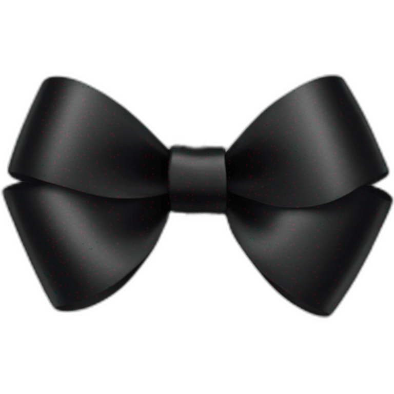 Black ribbon bow emoji