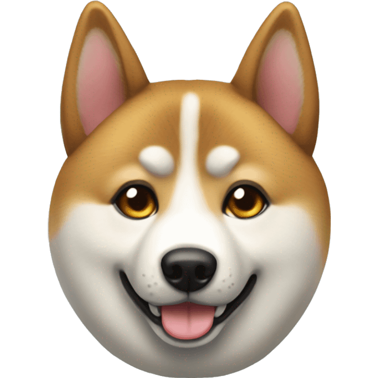 Un akita inu feliz emoji