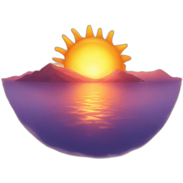 Sun set  emoji