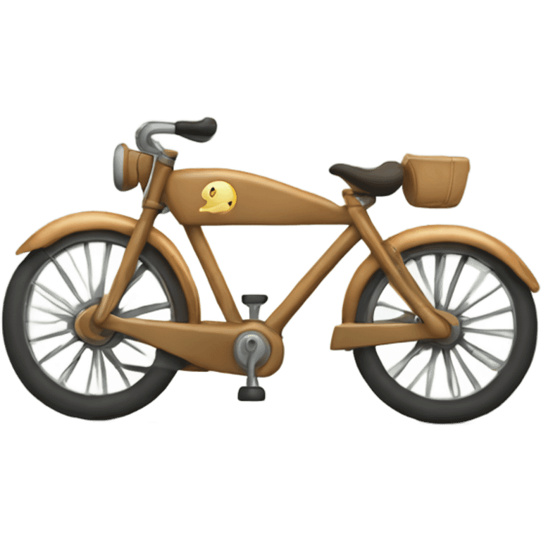 bike with a mounted sag emoji