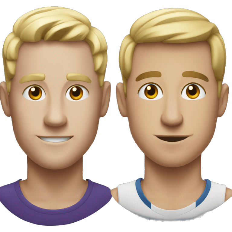 two guys competing emoji