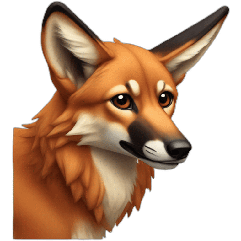 Maned wolf  emoji