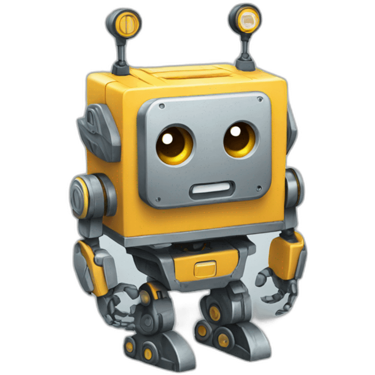 robot with toolbox emoji