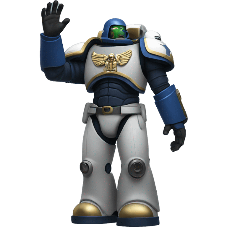 space marine raised hands emoji