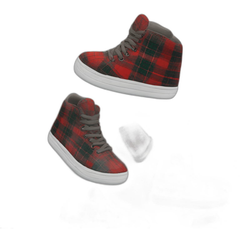 Tartan sneakers emoji