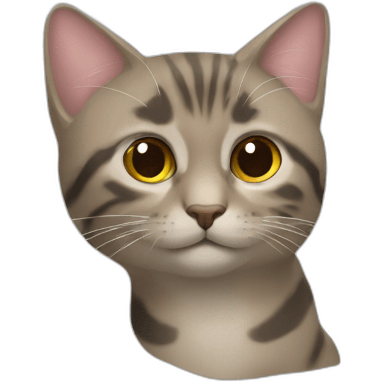 Caca sur un chat emoji