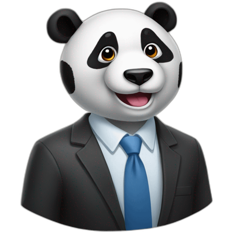 buissness man panda emoji