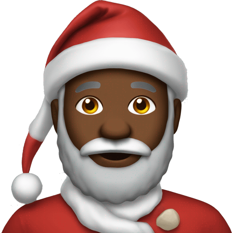 black santa emoji