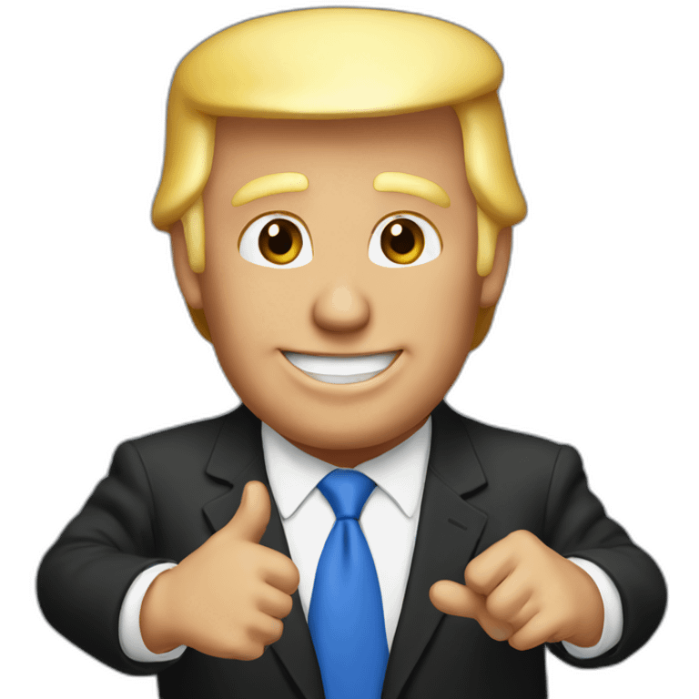 Trump saying hi emoji