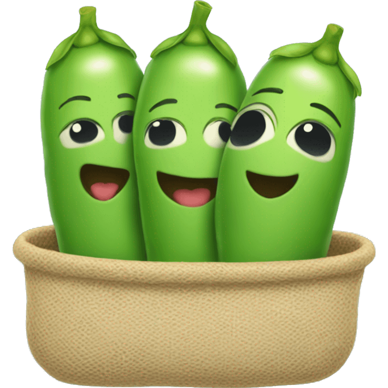 three peas in a pod  emoji