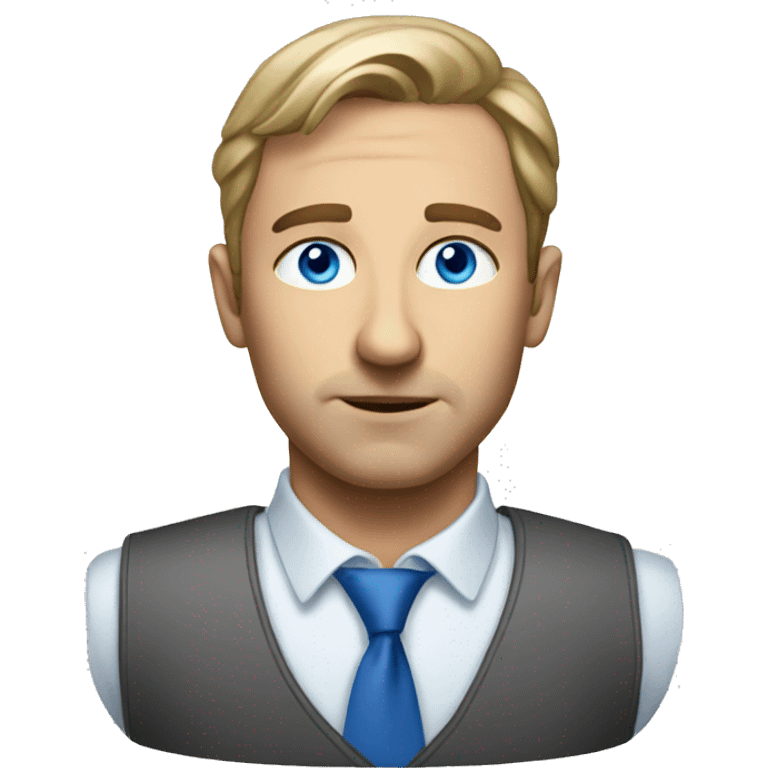 Blue eyes european architect emoji