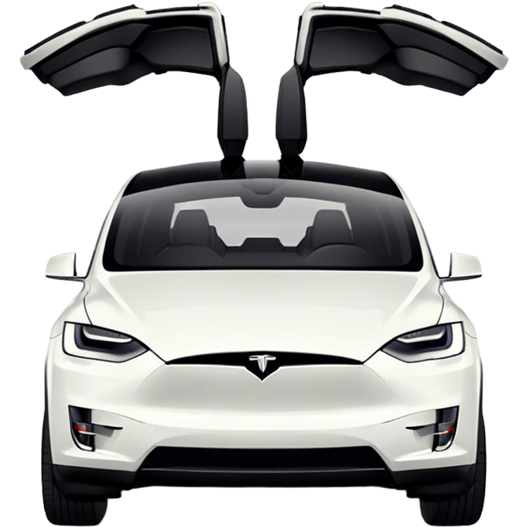 Tesla Model X - Tesla (Model Year: 2022) (Iconic colour: Black) emoji