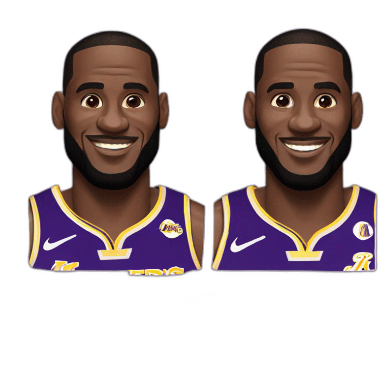 LEBRON JAMES LAKERS emoji