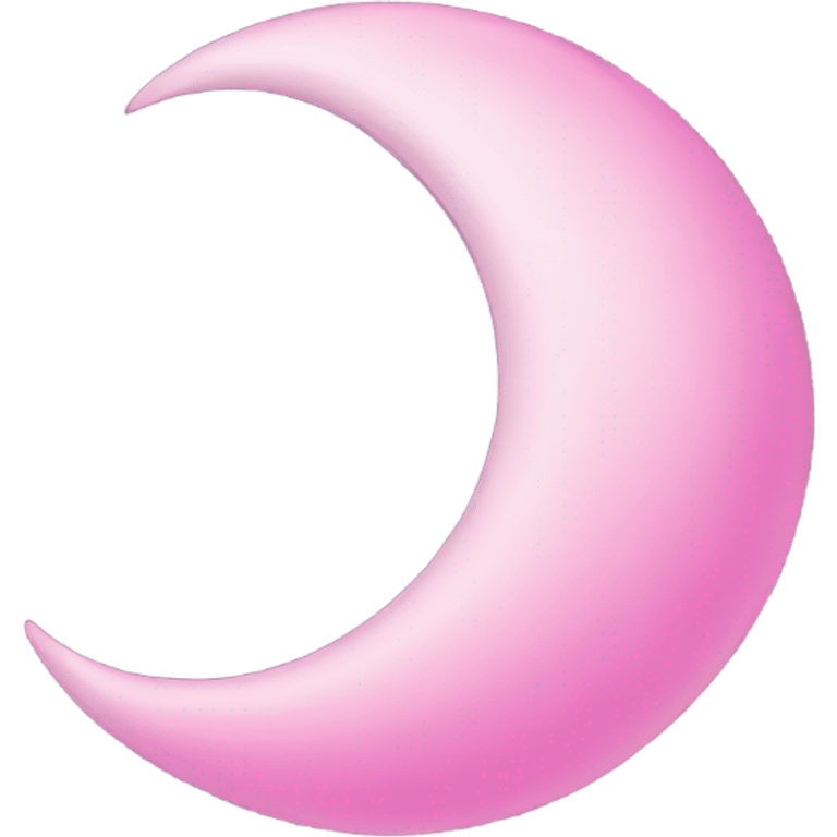 Pink crescent moon with lights  emoji