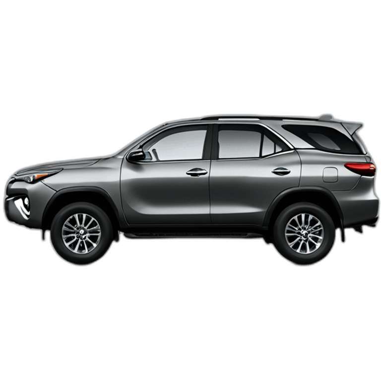 car-model-toyota-fortuner-2012-grey-with-black-man-driving emoji