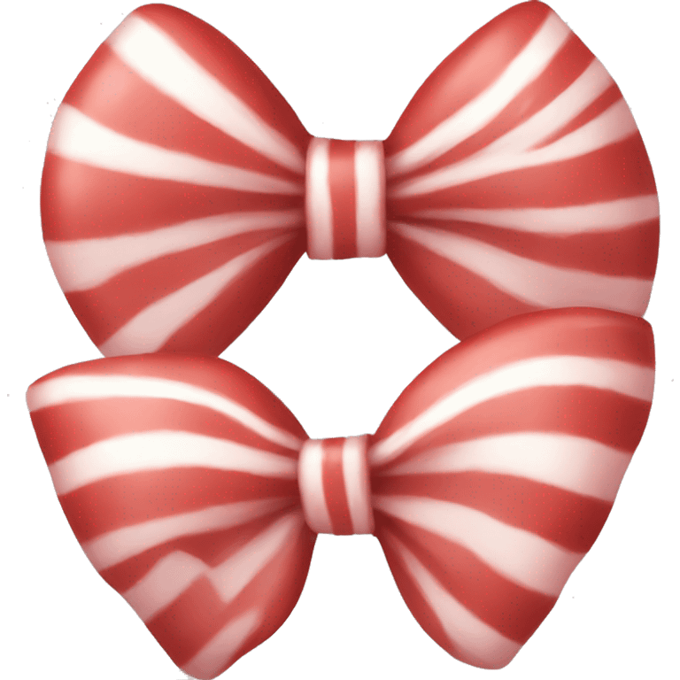  Peppermint bow red emoji