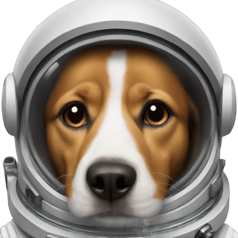 A dog in space emoji