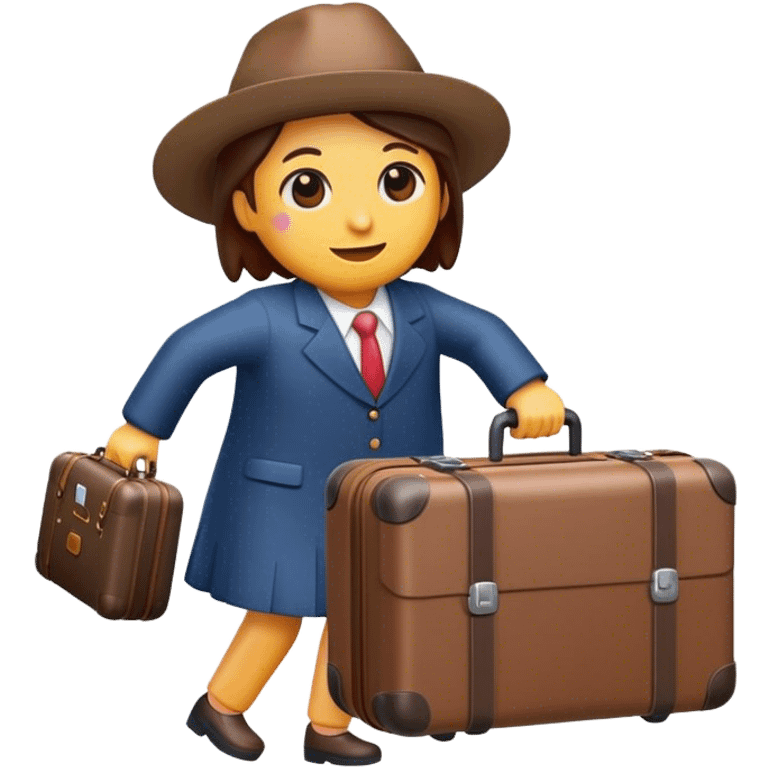 Use my personal emoji carrying a suitcase emoji